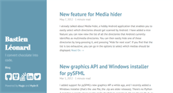 Desktop Screenshot of bastienleonard.com