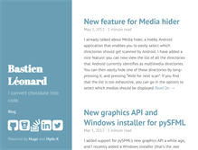 Tablet Screenshot of bastienleonard.com